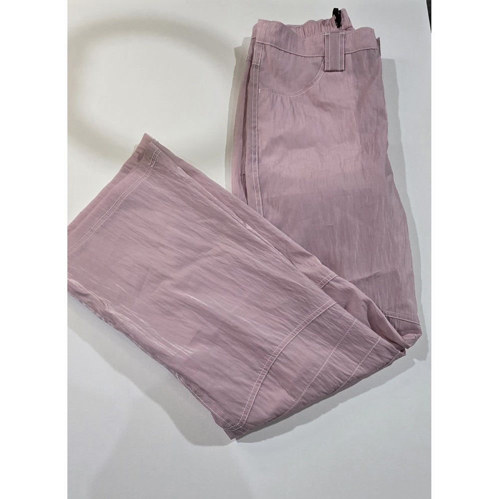NWT Urban Outfitters Silence‎ + Noise Y2K Nylon Pants Size 6 Rose Pink